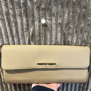 Christian Siriano Beige Clutch